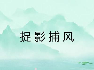 捉影捕风 捉影捕风