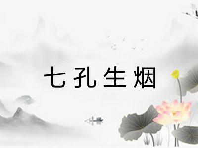 七孔生烟