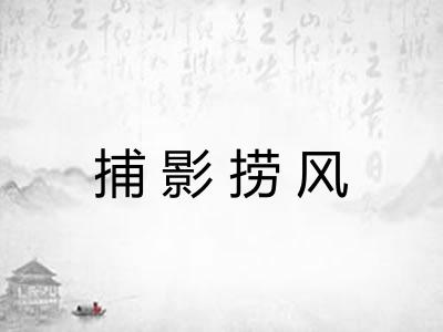 捕影捞风