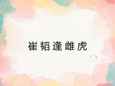 崔韬逢雌虎 崔韬逢雌虎